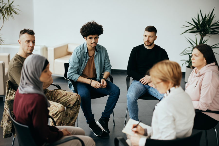 small group therapy session